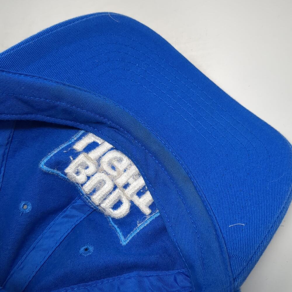 Bud Light Slideback Baseball Cap Solid Blue One S… - image 8